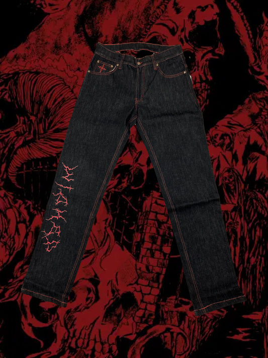 Stonewash red Wicked pants